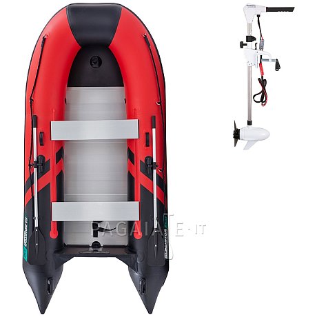 Gommone GLADIATOR CLASSIC B330AL red black - gommone gonfiabile con pavimento in alluminio