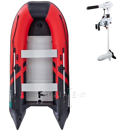 Gommone GLADIATOR CLASSIC B330AL red black - gommone gonfiabile con pavimento in alluminio