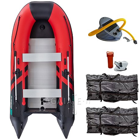 Gommone GLADIATOR CLASSIC B330AL red black - gommone gonfiabile con pavimento in alluminio