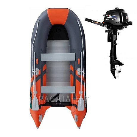 Gommone GLADIATOR CLASSIC B330AL orange dark gray - gommone gonfiabile con pavimento in alluminio