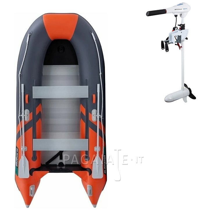 Gommone GLADIATOR CLASSIC B330AL orange dark gray - gommone gonfiabile con pavimento in alluminio