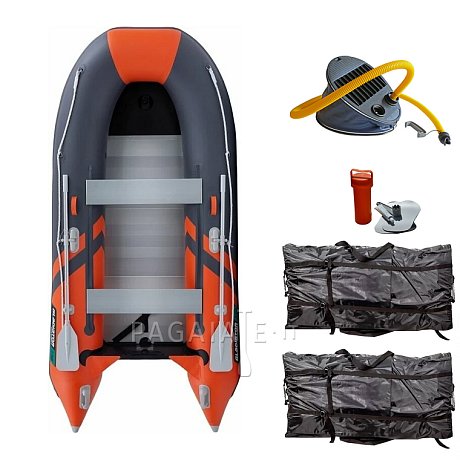 Gommone GLADIATOR CLASSIC B330AL orange dark gray - gommone gonfiabile con pavimento in alluminio