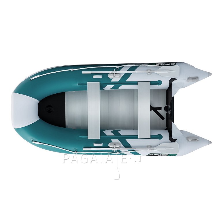 Gommone GLADIATOR CLASSIC B330AL sea green white - gommone gonfiabile con pavimento in alluminio