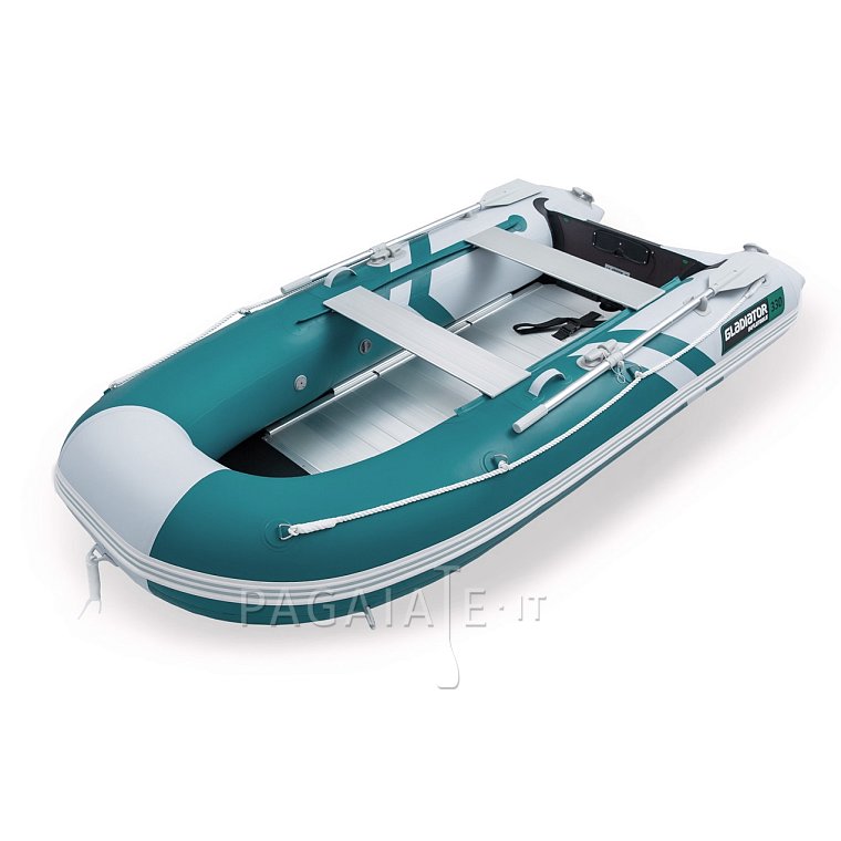 Gommone GLADIATOR CLASSIC B330AL sea green white - gommone gonfiabile con pavimento in alluminio