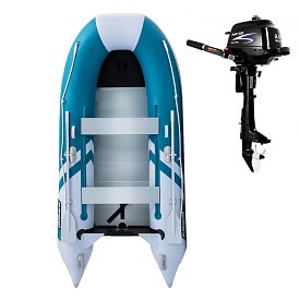 Gommone GLADIATOR CLASSIC B330AL sea green white - gommone gonfiabile con pavimento in alluminio
