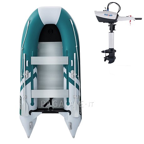 Gommone GLADIATOR CLASSIC B330AL sea green white - gommone gonfiabile con pavimento in alluminio