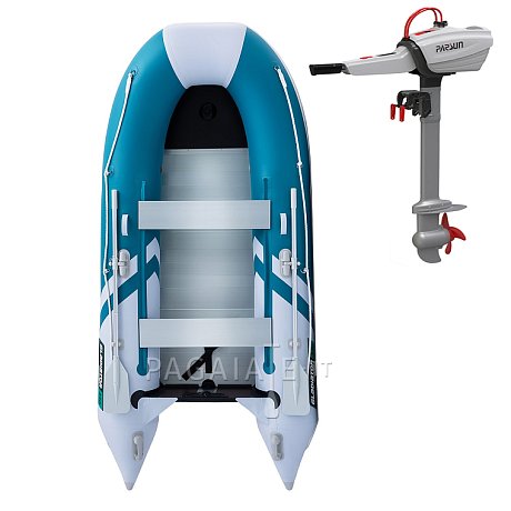 Gommone GLADIATOR CLASSIC B330AL sea green white - gommone gonfiabile con pavimento in alluminio