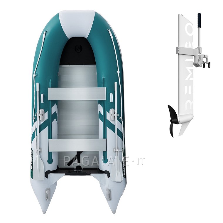 Gommone GLADIATOR CLASSIC B330AL sea green white - gommone gonfiabile con pavimento in alluminio