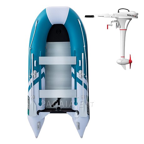 Gommone GLADIATOR CLASSIC B330AL sea green white - gommone gonfiabile con pavimento in alluminio