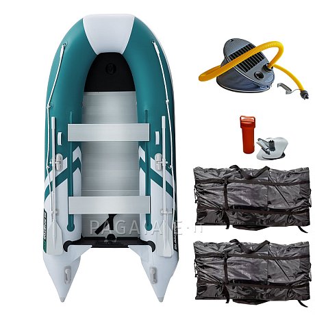 Gommone GLADIATOR CLASSIC B330AL sea green white - gommone gonfiabile con pavimento in alluminio