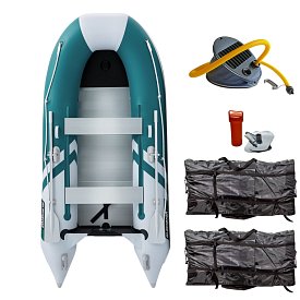 Gommone GLADIATOR CLASSIC B330AL sea green white - gommone gonfiabile con pavimento in alluminio