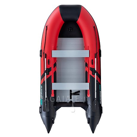 Gommone GLADIATOR CLASSIC B370AL red black - gommone gonfiabile con pavimento in alluminio