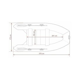 Gommone GLADIATOR CLASSIC B370AL red black - gommone gonfiabile con pavimento in alluminio