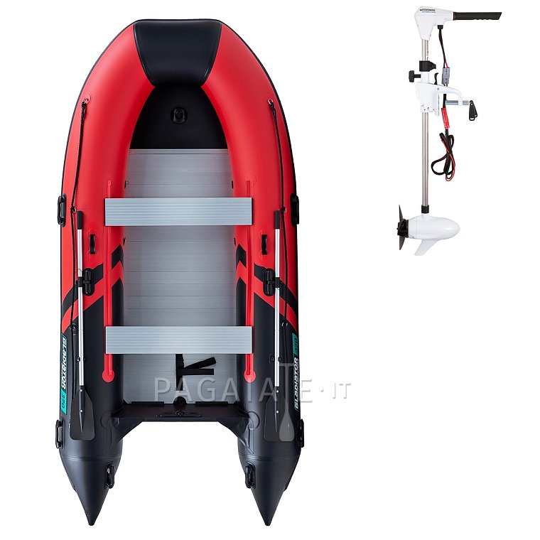 Gommone GLADIATOR CLASSIC B370AL red black - gommone gonfiabile con pavimento in alluminio
