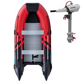 Gommone GLADIATOR CLASSIC B370AL red black - gommone gonfiabile con pavimento in alluminio