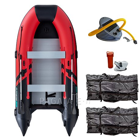 Gommone GLADIATOR CLASSIC B370AL red black - gommone gonfiabile con pavimento in alluminio