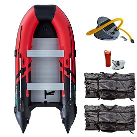 Gommone GLADIATOR CLASSIC B370AL red black - gommone gonfiabile con pavimento in alluminio