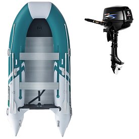 Gommone GLADIATOR CLASSIC B370AL sea green white - gommone gonfiabile con pavimento in alluminio