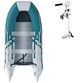 Gommone GLADIATOR CLASSIC B370AL sea green white - gommone gonfiabile con pavimento in alluminio