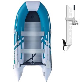 Gommone GLADIATOR CLASSIC B370AL sea green white - gommone gonfiabile con pavimento in alluminio