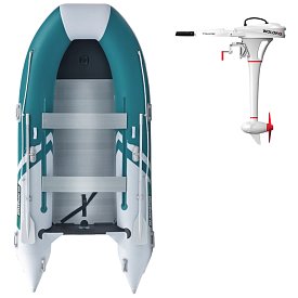 Gommone GLADIATOR CLASSIC B370AL sea green white - gommone gonfiabile con pavimento in alluminio