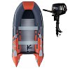 Gommone GLADIATOR CLASSIC B370AL orange dark gray - gommone gonfiabile con pavimento in alluminio