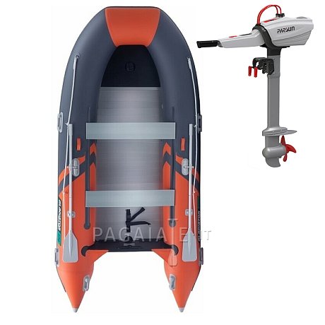 Gommone GLADIATOR CLASSIC B370AL orange dark gray - gommone gonfiabile con pavimento in alluminio