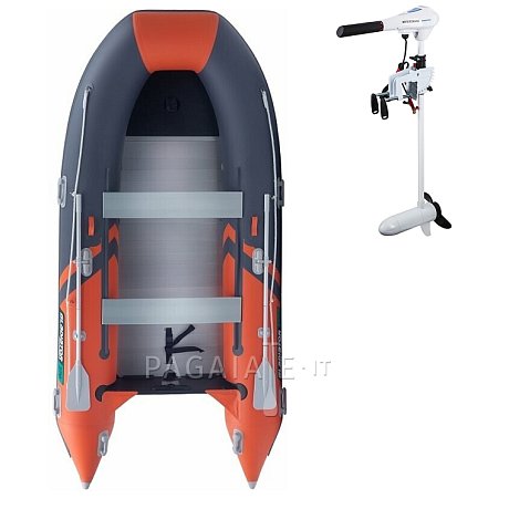 Gommone GLADIATOR CLASSIC B370AL orange dark gray - gommone gonfiabile con pavimento in alluminio