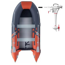 Gommone GLADIATOR CLASSIC B370AL orange dark gray - gommone gonfiabile con pavimento in alluminio
