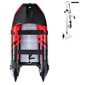 Gommone GLADIATOR ACTIVE C370AL red black - gommone gonfiabile con pavimento in alluminio