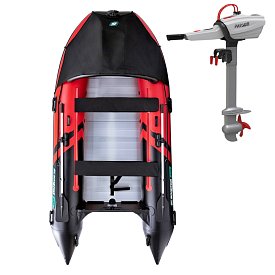 Gommone GLADIATOR ACTIVE C370AL red black - gommone gonfiabile con pavimento in alluminio