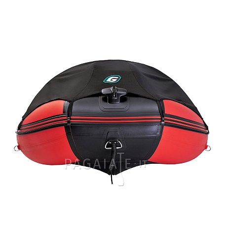 Gommone GLADIATOR ACTIVE C370AL red black - gommone gonfiabile con pavimento in alluminio
