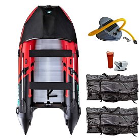 Gommone GLADIATOR ACTIVE C370AL red black - gommone gonfiabile con pavimento in alluminio