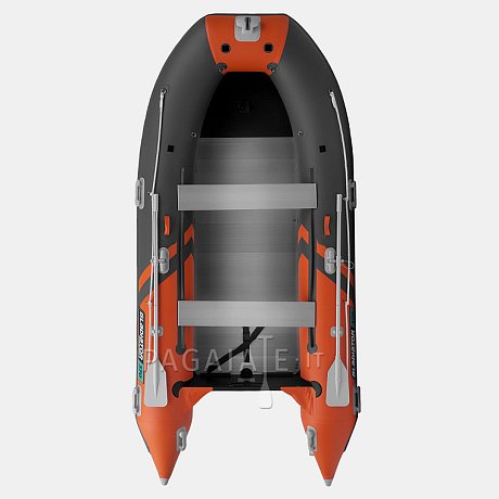 Gommone GLADIATOR ACTIVE C370AL orange dark gray - gommone gonfiabile con pavimento in alluminio