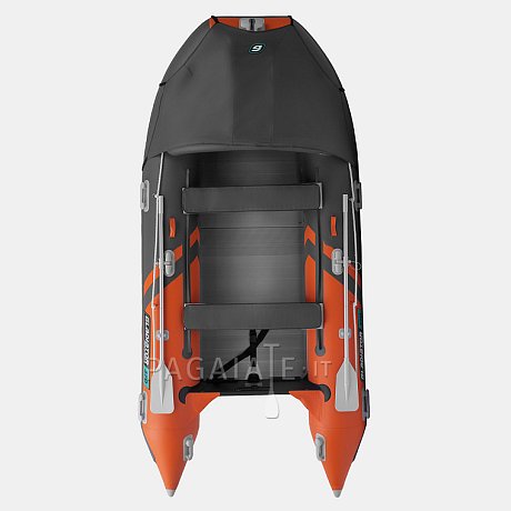 Gommone GLADIATOR ACTIVE C370AL orange dark gray - gommone gonfiabile con pavimento in alluminio