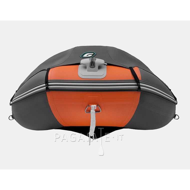Člun GLADIATOR ACTIVE C370AL orange dark gray - nafukovací člun s hliníkovou podlahou