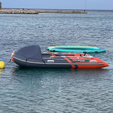 Gommone GLADIATOR ACTIVE C370AL orange dark gray - gommone gonfiabile con pavimento in alluminio