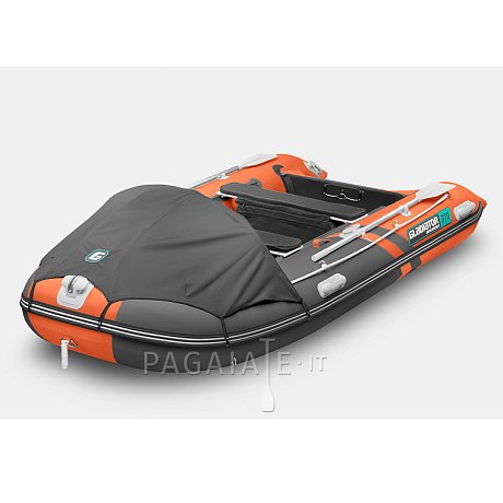 Gommone GLADIATOR ACTIVE C370AL orange dark gray - gommone gonfiabile con pavimento in alluminio
