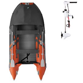Gommone GLADIATOR ACTIVE C370AL orange dark gray - gommone gonfiabile con pavimento in alluminio