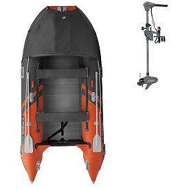 Gommone GLADIATOR ACTIVE C370AL orange dark gray - gommone gonfiabile con pavimento in alluminio