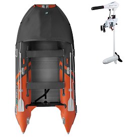Gommone GLADIATOR ACTIVE C370AL orange dark gray - gommone gonfiabile con pavimento in alluminio