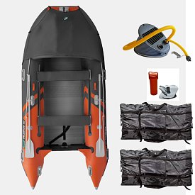 Gommone GLADIATOR ACTIVE C370AL orange dark gray - gommone gonfiabile con pavimento in alluminio