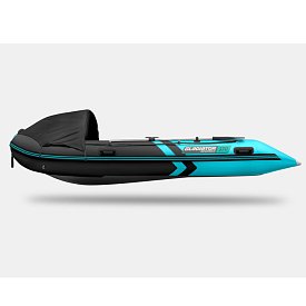Gommone GLADIATOR ACTIVE C370AL black turquoise - gommone gonfiabile con pavimento in alluminio