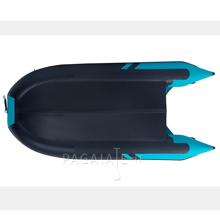 Člun GLADIATOR ACTIVE C370AL black turquoise - nafukovací člun s hliníkovou podlahou