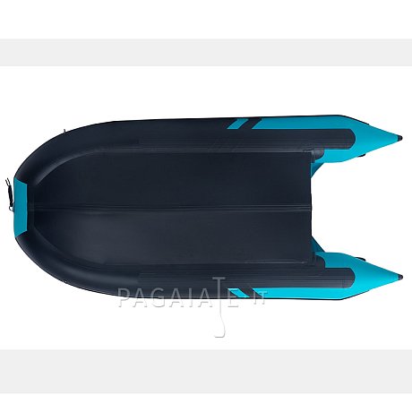 Gommone GLADIATOR ACTIVE C370AL black turquoise - gommone gonfiabile con pavimento in alluminio