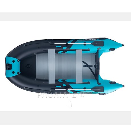 Gommone GLADIATOR ACTIVE C370AL black turquoise - gommone gonfiabile con pavimento in alluminio