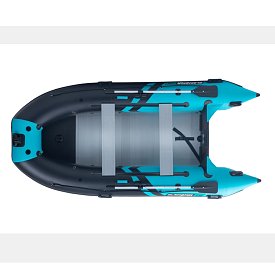 Gommone GLADIATOR ACTIVE C370AL black turquoise - gommone gonfiabile con pavimento in alluminio