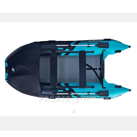Gommone GLADIATOR ACTIVE C370AL black turquoise - gommone gonfiabile con pavimento in alluminio