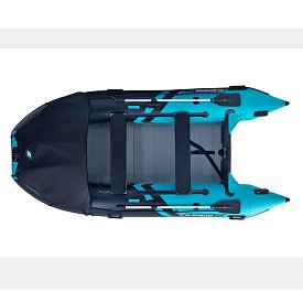 Gommone GLADIATOR ACTIVE C370AL black turquoise - gommone gonfiabile con pavimento in alluminio