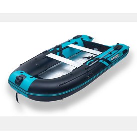 Gommone GLADIATOR ACTIVE C370AL black turquoise - gommone gonfiabile con pavimento in alluminio